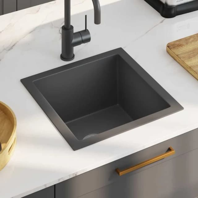 VIDAXL Handmade Kitchen Sink Black Stainless Steel Vidaxl 8720286179017