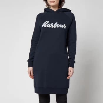 Barbour Womens Otterburn Hoodie Dress - Navy - UK 12