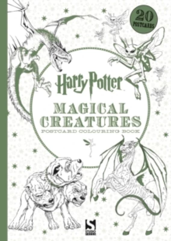 Harry Potter Magical Creatures Postcard Colouring Book : 20 postcards to colour Paperback / softback