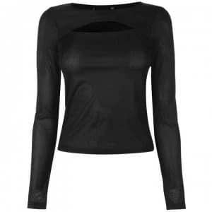 Dr Denim Taj Long Sleeve Top - Black