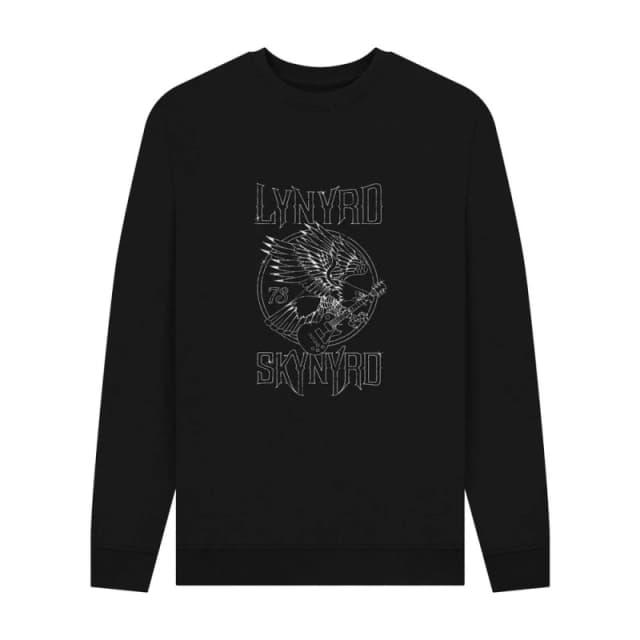Lynyrd Skynyrd Mens Freebird Sweatshirt in Black Size: Small Black Male S