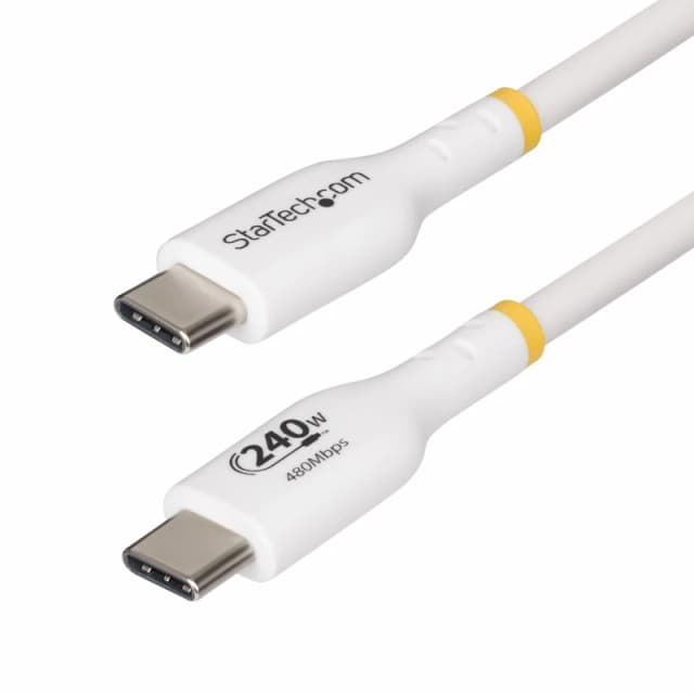 StarTech.com USB-C Charging Cable, 240W PD White 4m USB2EPR4MW