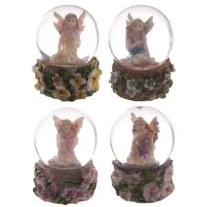 Flower Fairy Mini Waterball (Pack Of 4) Snow Globe