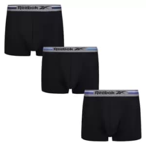 Reebok 3 Pack Phineas Trunks Mens - Black