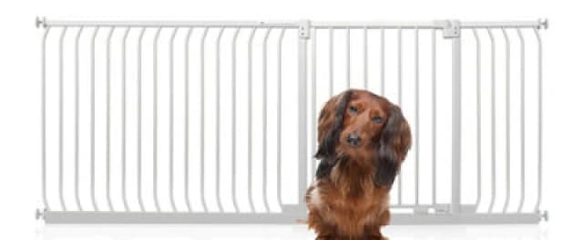 Bettacare Elite Pressure Dog Gate, 198Cm - 207Cm, Matt White, Pressure Fit Pet Gate For Dog And Puppy