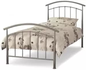 Serene Mercury 3ft Single Silver Metal Bed Frame