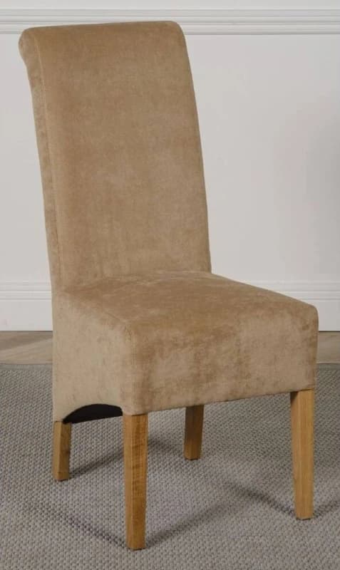 Thats Furniture Montana Fabric Dining Chairs for Dining Room or Kitchen in Beige Beige Unisex