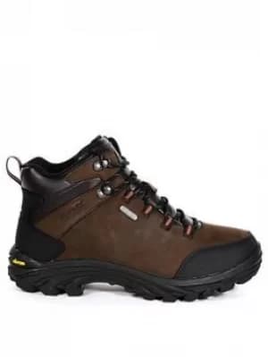 Regatta Burrell Leather Mid, Brown, Size 11, Men