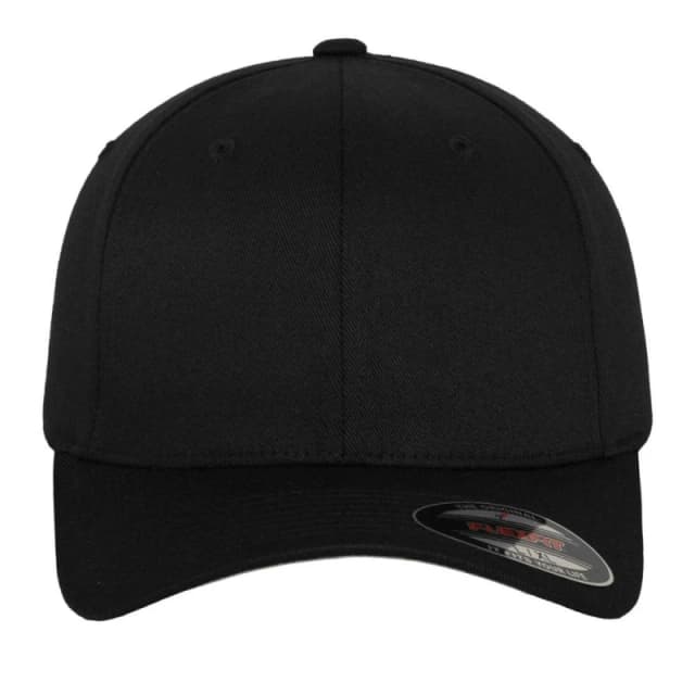 Flexfit Mens Wooly Combed Baseball Cap in Black Size: 2XL Black Male 2XL