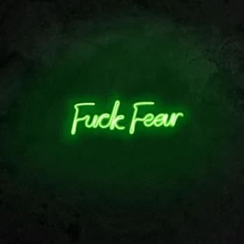 Fuck Fear - Green Green Wall Lamp