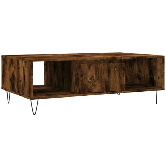 VIDAXL Coffee Table Smoked Oak 104x60x35cm Engineered Wood Vidaxl 827089
