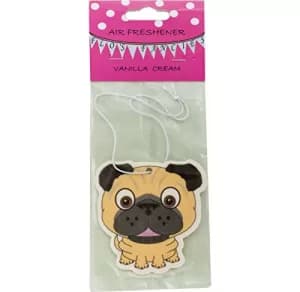 Pug Dog Vanilla Pack Of 20 Air Freshener