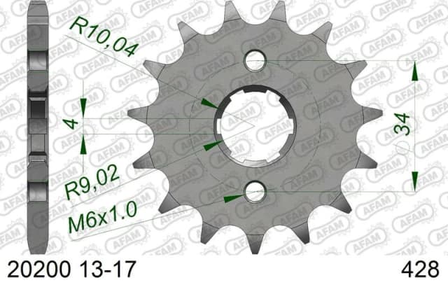 AFAM Steel Standard Front Sprocket 20200 - 428