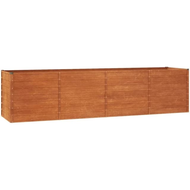 VIDAXL Garden Raised Bed Rusty 320x80x77cm Corten Steel Vidaxl 8720287069867