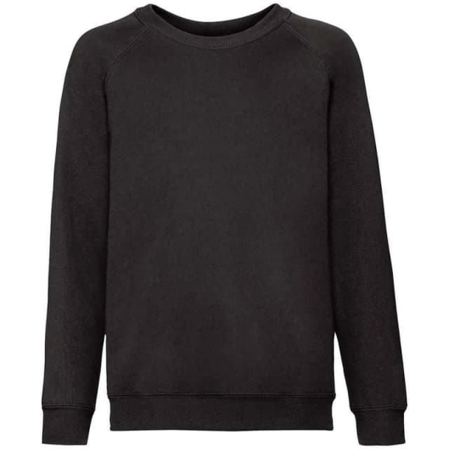 Fruit Of The Loom SS8B boys's Children's sweatshirt in Black