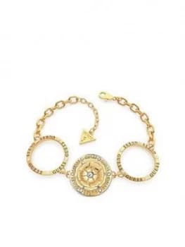 Guess Peony Charm Circles Bracelet