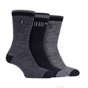 Jeep 3 Pack Boot Socks Mens - Grey