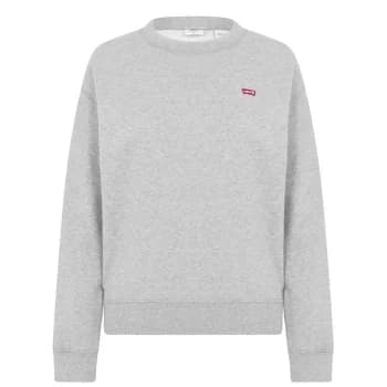 Levis Standard Crew Sweater - HEATHER GREY