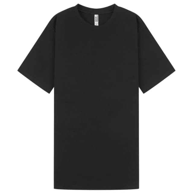 Casual Classics Mens Interlock Tall & Slim T-Shirt in Black Size: Small Black Male S