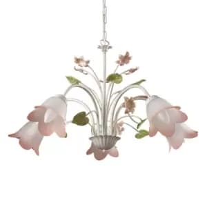 D'Oro Multi Arm Pendant Ceiling Light, 5x E14