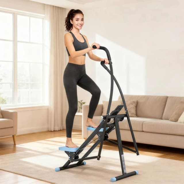 SPORTNOW Stair Stepper for Home Gym Exercise, Vertical Climber Machine in Black Unisex