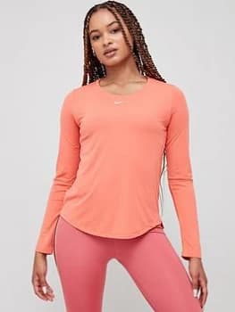 Nike The One Dri-FIT Long Sleeve Top - Ember, Ember Size M Women