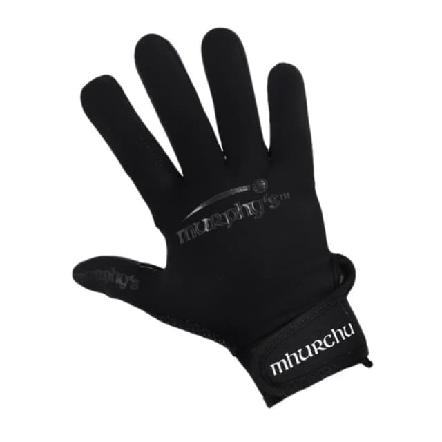 Murphys Gaelic Gloves in Black Size: 4 Years Black Unisex 4 Years