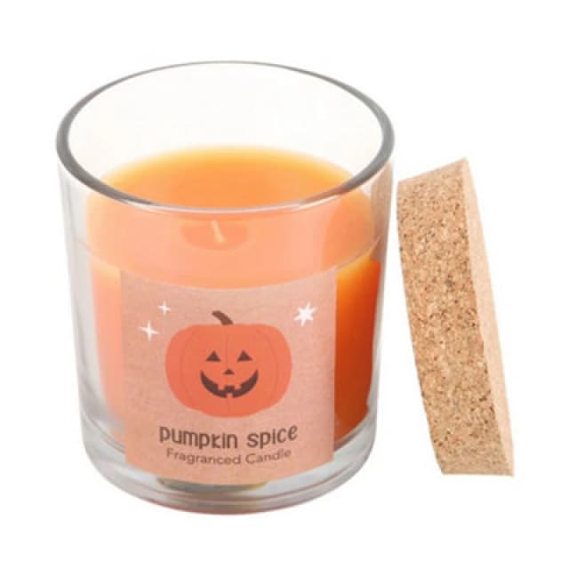 Something Different Something Different Peekaboo Pumpkin Spice Candle in Orange Orange One Size Unisex 5063527948632