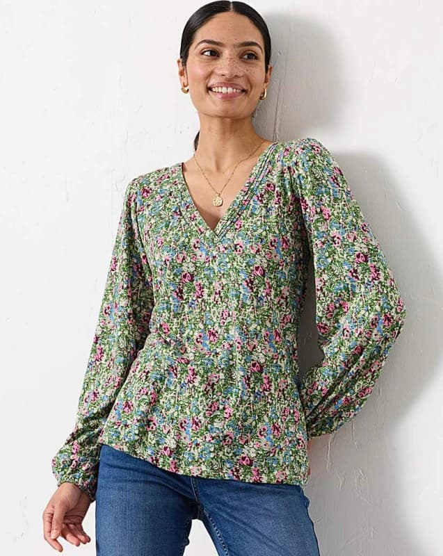 FatFace FatFace Margot Print Green - FatFace - Size: 10 Green Female 10 PQ63701