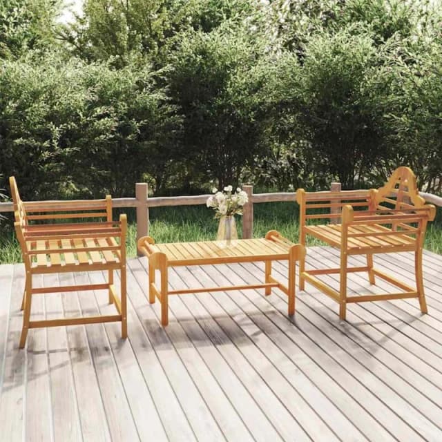 vidaXL Garden Chairs 2 pcs 91x62x94cm Solid Wood Teak, Brown 319151