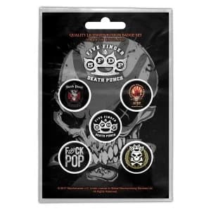 Five Finger Death Punch - Logos Button Badge Pack