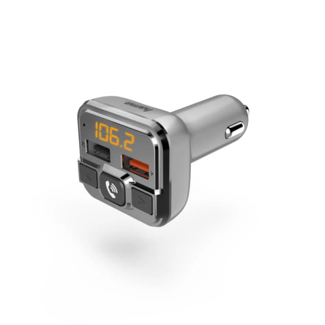 Hama Hama 00014165 FM transmitter 87.6 - 107.9 MHz Cigar lighter Silver 00014165