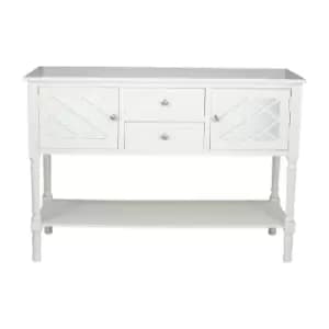 Pacific Puglia Large Sideboard, Painted Pine White