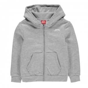 Slazenger Zipped Hoody Junior - Grey Marl