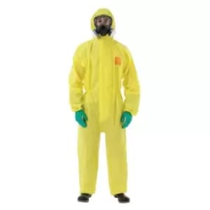Ansell Yellow Coveralls Hooded Size 2XL - Yellow