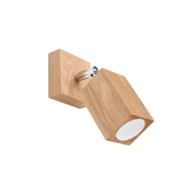 Sollux Lighting Scandinavian Design Wall Lamp - Wood, GU10 Socket - High Quality