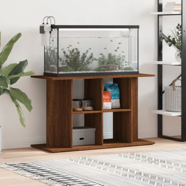 VIDAXL Aquarium Stand Brown Oak 100x40x60cm Engineered Wood vidaXL 8720845417925