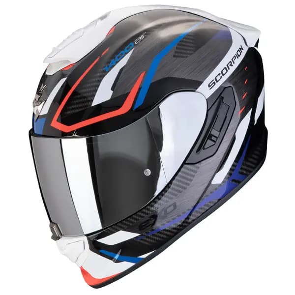 Scorpion EXO-1400 Evo II Air Accord Black Blue White Full Face Helmet Size XL