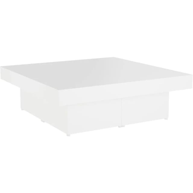 VIDAXL Coffee Table White 90x90x28cm Engineered Wood Vidaxl 8720286561133