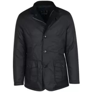 Barbour Mens Winter Lutz Wax Jacket Navy/Olive Night Large