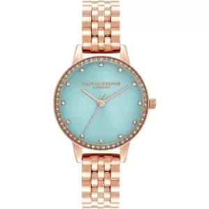 Ladies Olivia Burton Sparkle Mint Sunray Watch