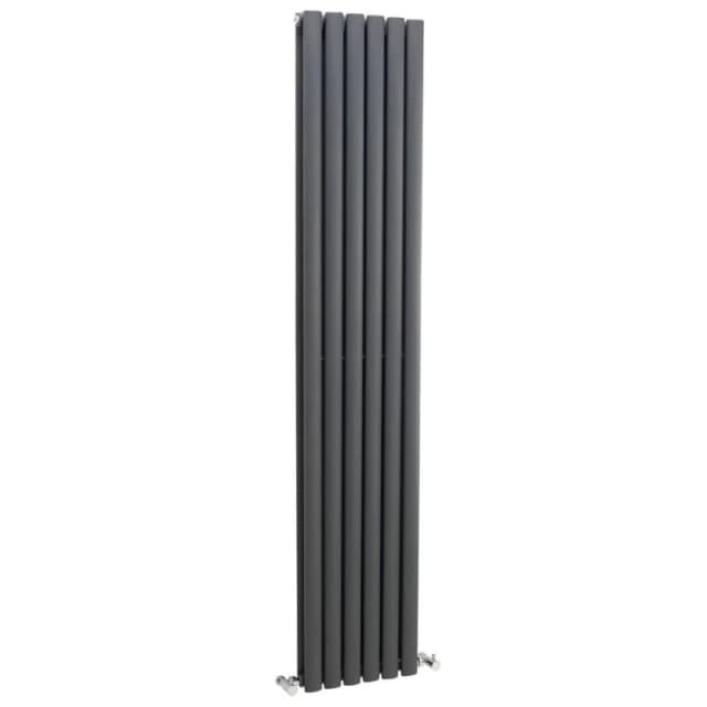 Balterley Vertical Double Panel Radiator 3638 BTU Anthracite 1800 x 354mm Grey