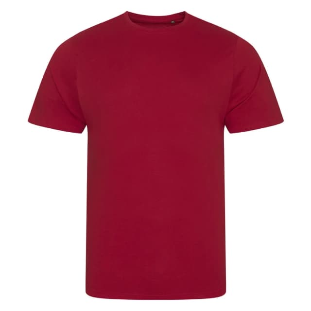 AWDis AWDis Men Cascade logie T-Shirt in Red Size: Small Red S Male 5063425363131