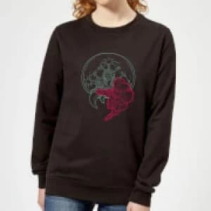 Nintendo Super Metroid Samus And Mother Brain Womens Sweatshirt - Black
