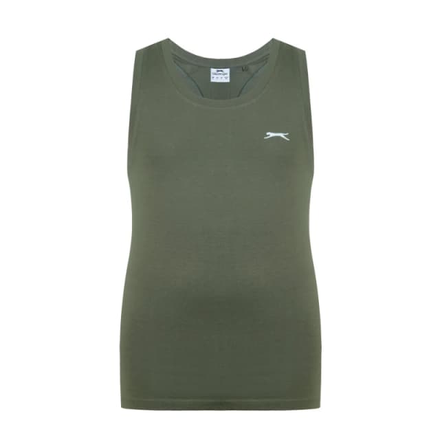 Slazenger Muscle Vest Mens - Green Green S