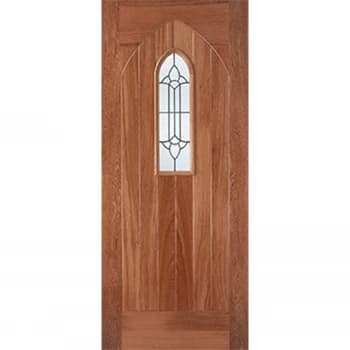 Westminster External Glazed Unfinished Hardwood 1 Lite Door - 838 x 1981mm