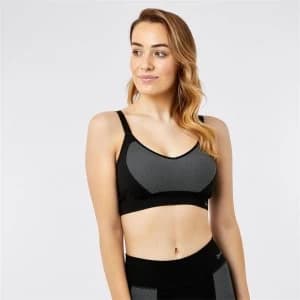 USA Pro Heart Sports Bra - Black/Pink