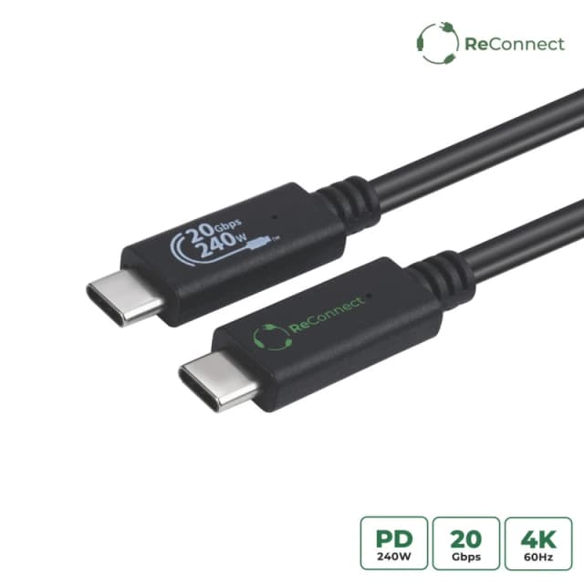 Microconnect ECO-USB3.2CC0.25 USB cable USB 3.2 Gen 2x2 0.25 m USB C B