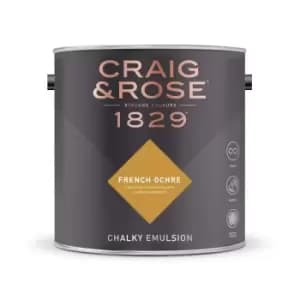 Craig & Rose Chalky Emulsion French Ochre - 5L