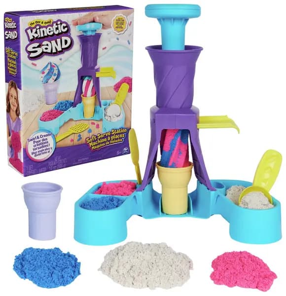 Kinetic Sand Soft Serve Ice Cream Station Playset